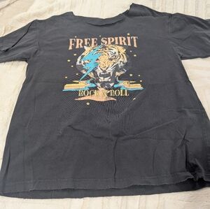 Free Spirit Rock & Roll Graphic Tee
